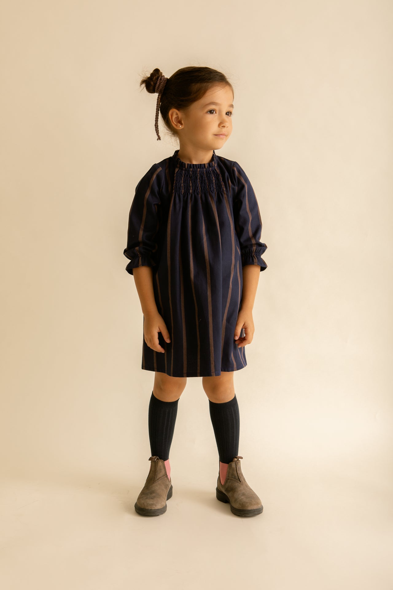 Vestido Frunces Chelsea Azul