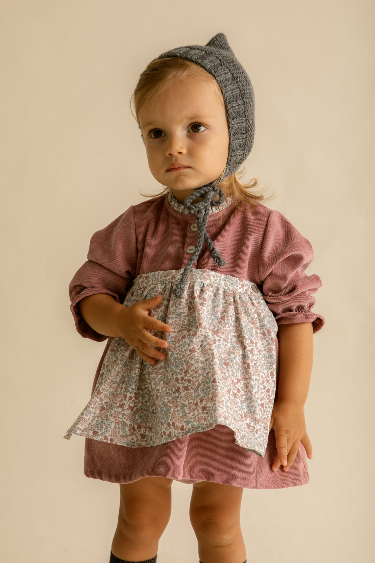 Vestido Austriaco Canica y Pana Caramelo