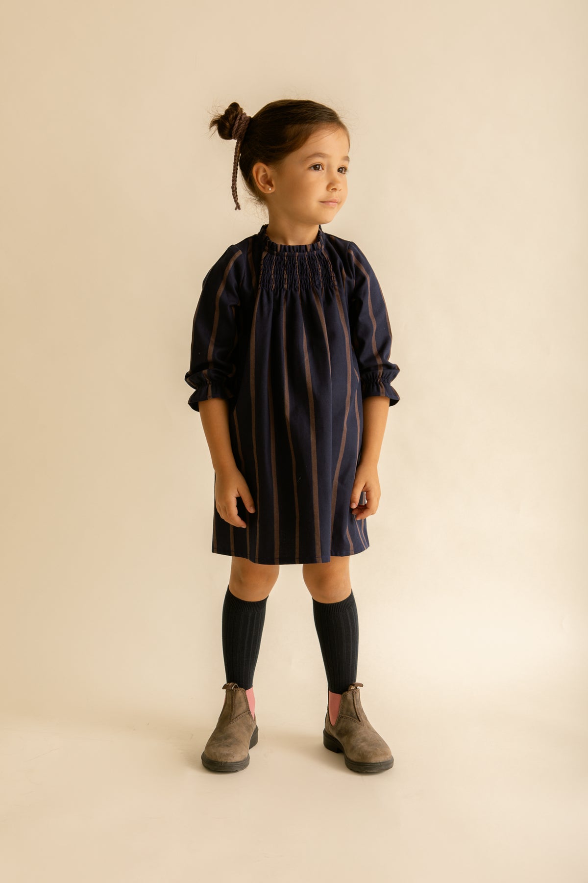 Vestido Frunces Chelsea Azul