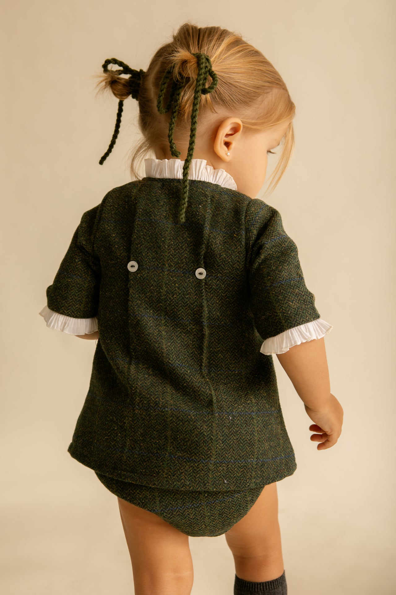 Vestido Cruzado Sherlock Verde