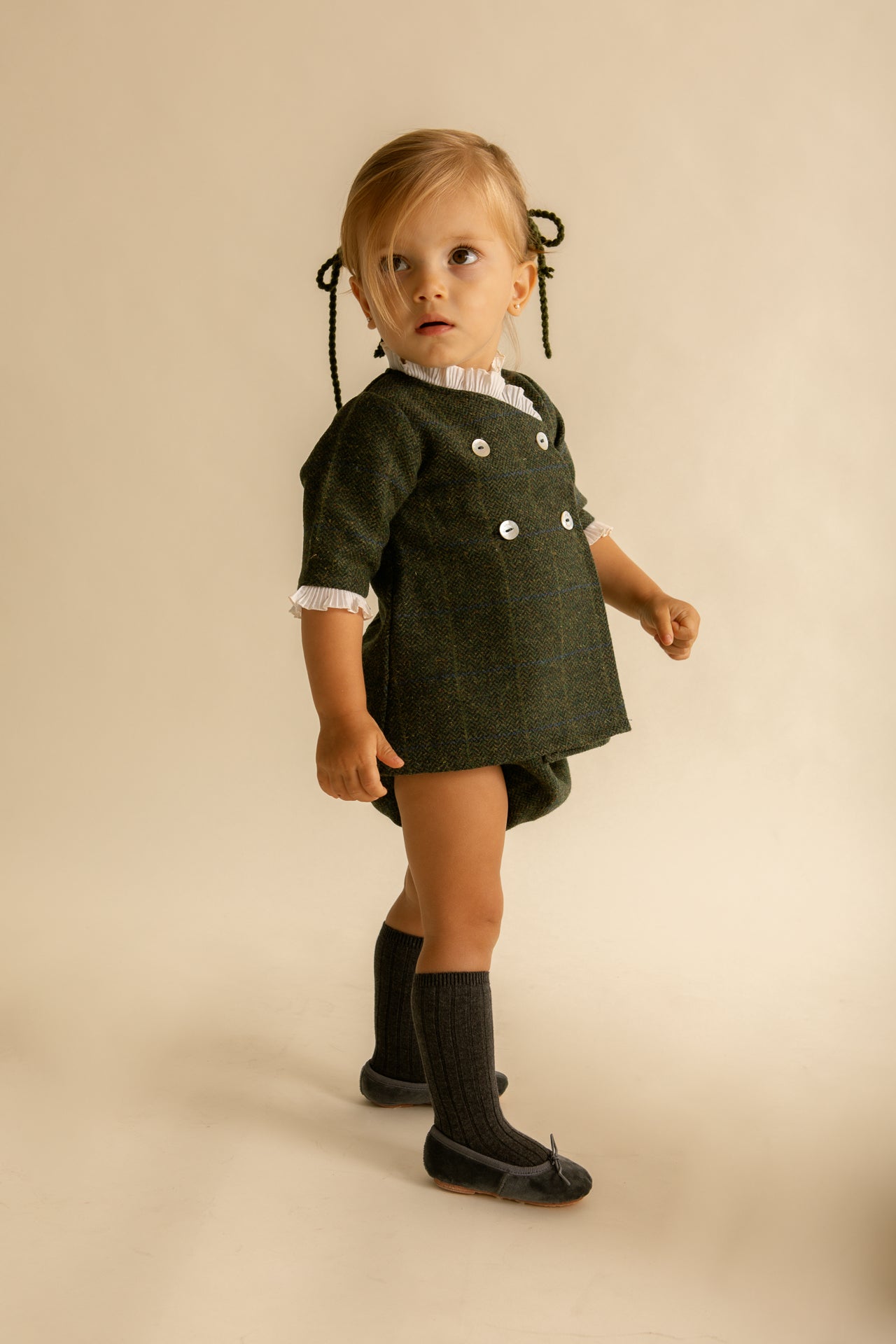 Vestido Cruzado Sherlock Verde