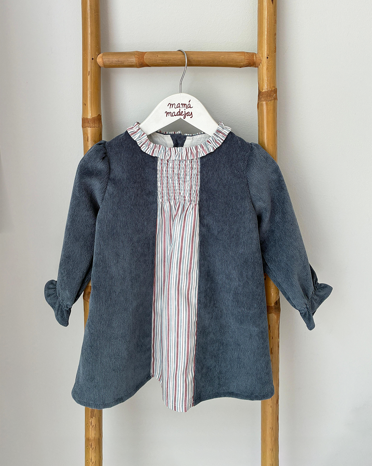 Vestido Cristina Azul niebla