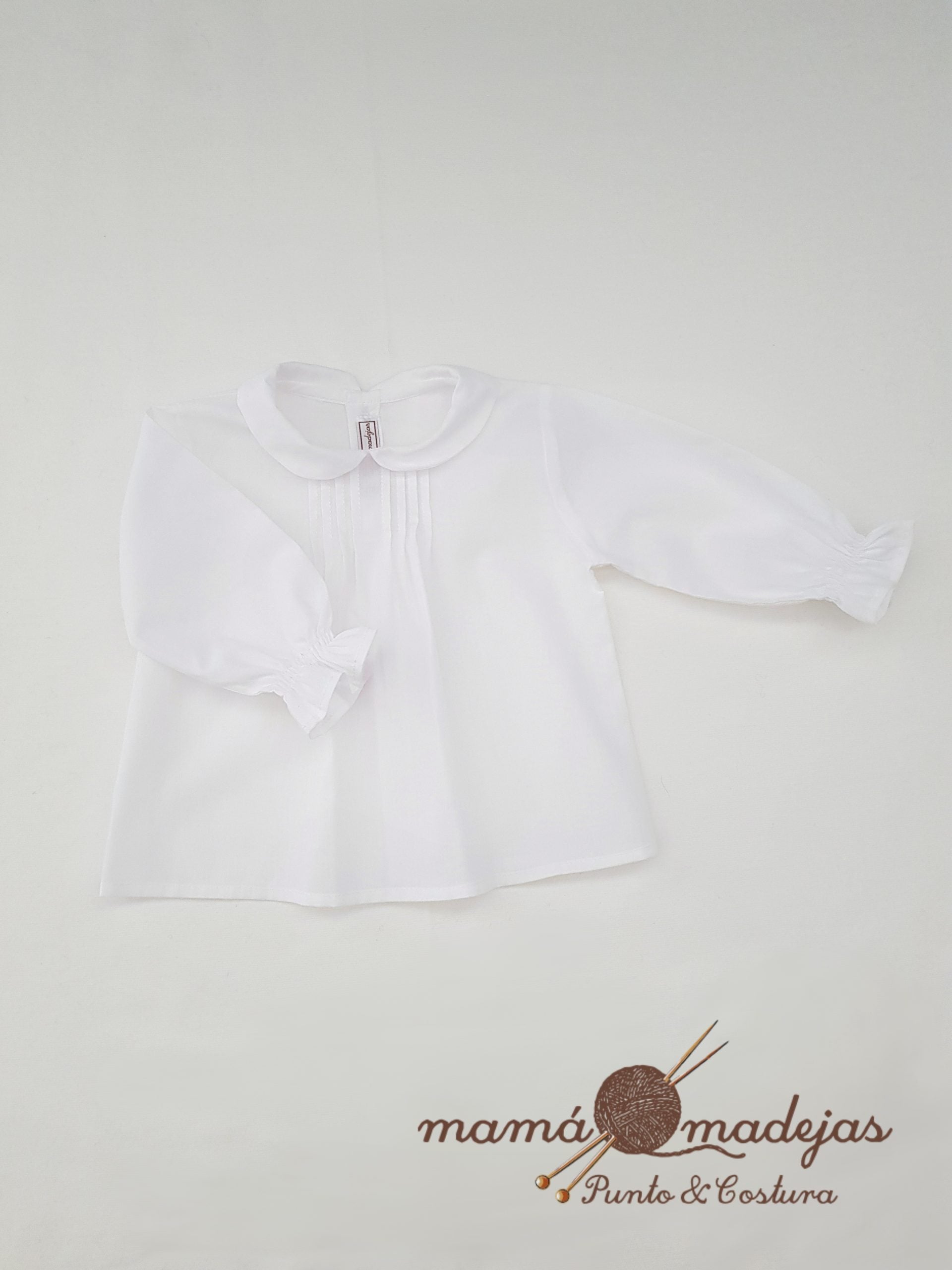 Camisita Jaretas bebé blanca
