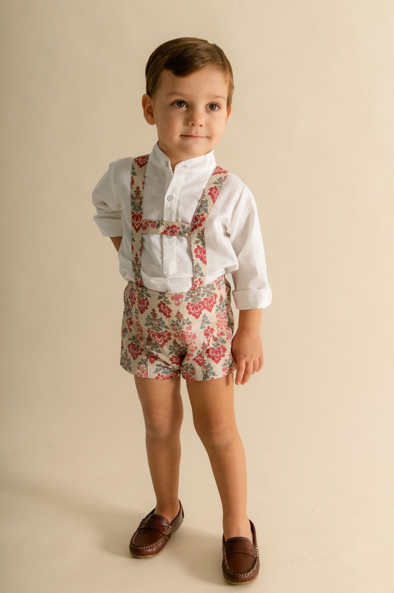 Pantalón Recto Llamas Guinda