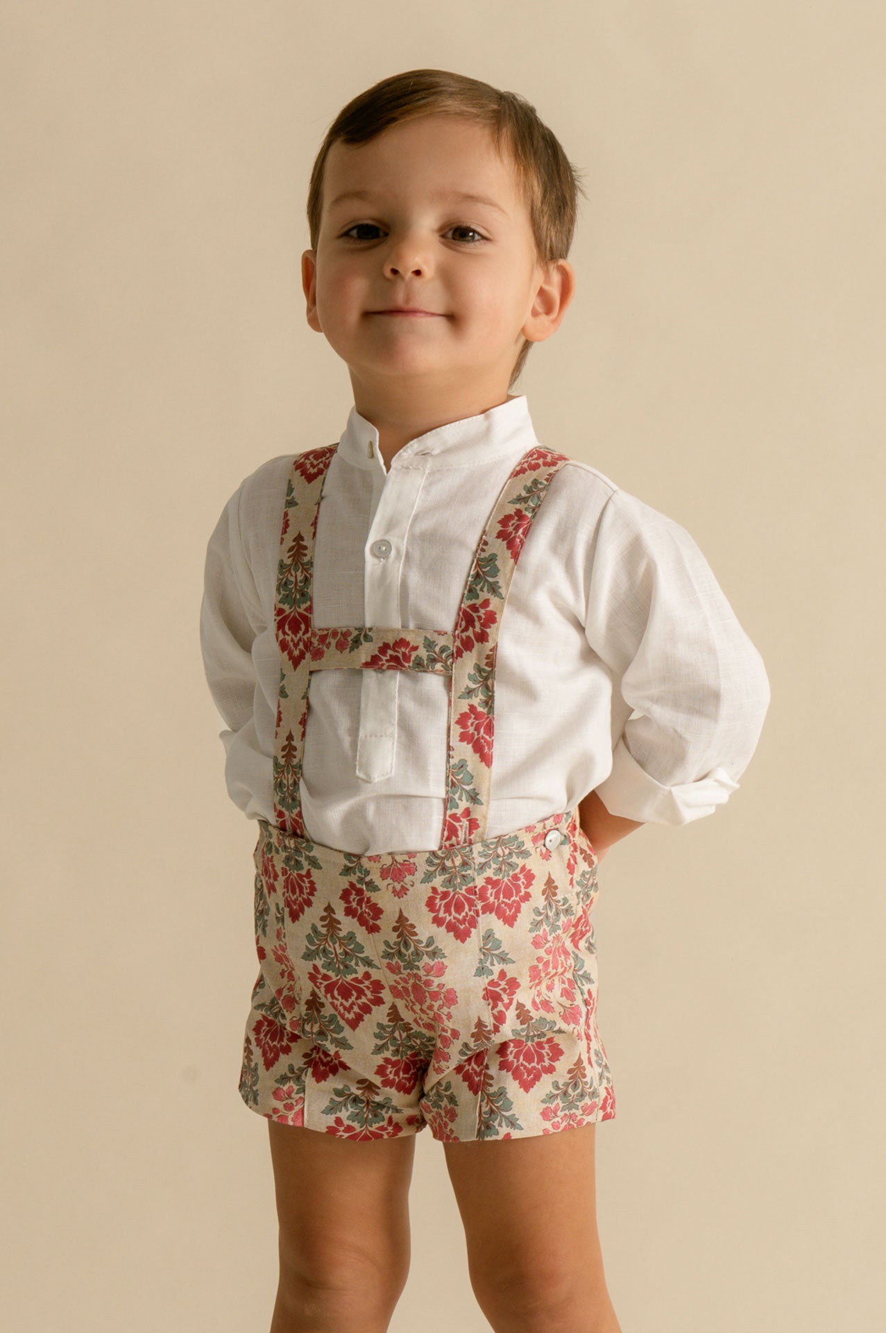 Pantalón Recto Llamas Guinda