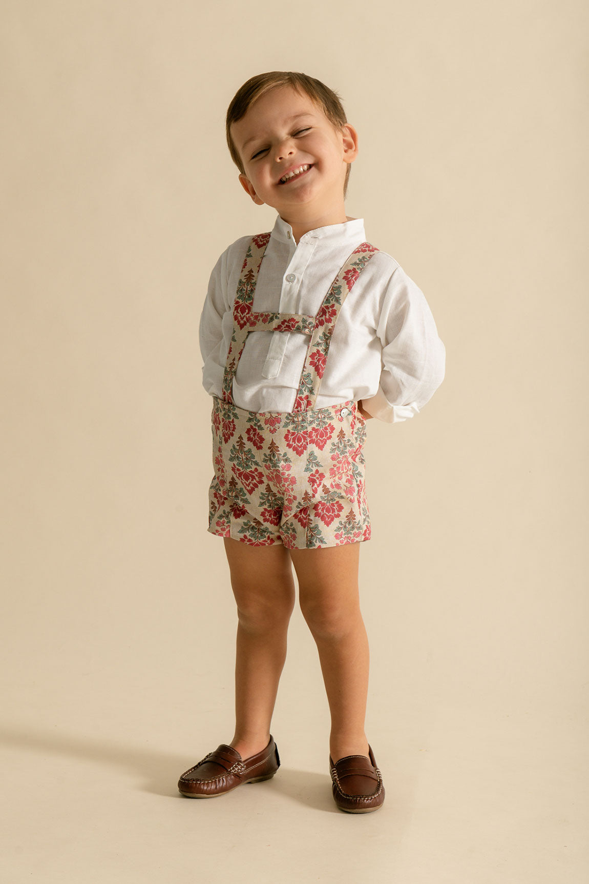 Pantalón Recto Llamas Guinda